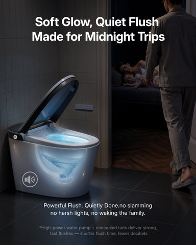 EPLO U8MAX Smart Toilet with Bidet & 1000g Power Flush, UVC Water Tretment, ADA Chair Height, Auto Flush