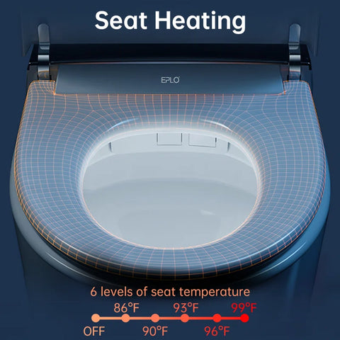 EPLO E18MAX Smart Toilet with Bidet - 1000g Power Flush AUTO Open/Close Moving Dryer