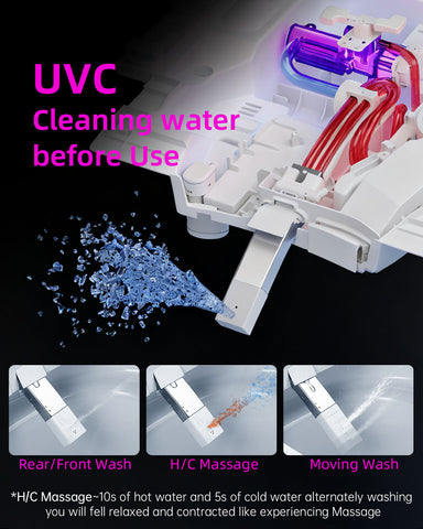 EPLO X9 Smart Elongated toilet Bidet ADA Compliant AUTO Open/Close Foam shield Warm dryer